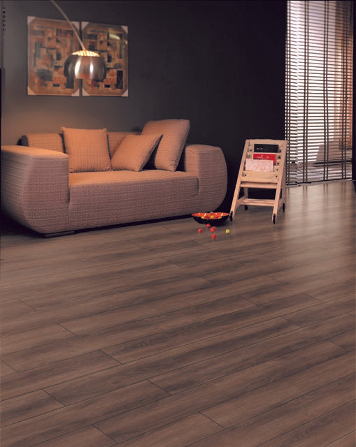 Parkay Floors Mega Sound 9.37" x 60" Aluminum Gray Vinyl Plank