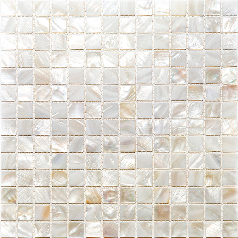 MIR Mosaic Shell 1 x 1 12" x 12" Natural Shell Mosaic