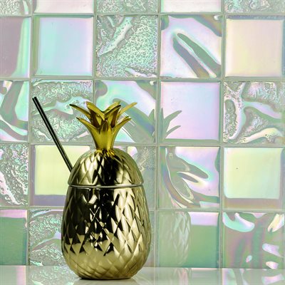 Soho Studio Aqueous 3 x 3 12" x 12" Sanibel Squares Glass Mosaic