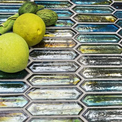 Soho Studio Artemis 10" x 12" Tropical Lagoon Glass Mosaic