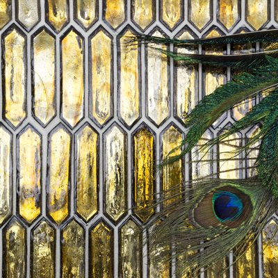 Soho Studio Artemis 10" x 12" Amber Glass Mosaic