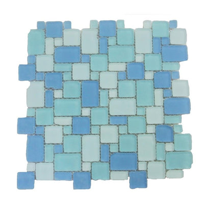 Soho Studio Beach Glass Pattern 12" x 12" Surf Glass Mosaic