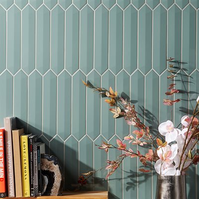 Soho Studio Clark 2.6" x 13" Contour Jade Ceramic Tile