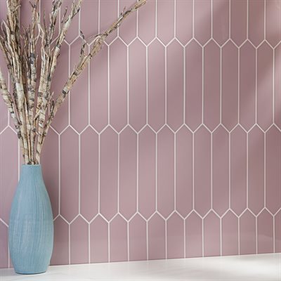 Soho Studio Clark 2.6" x 13" Pink Ceramic Tile