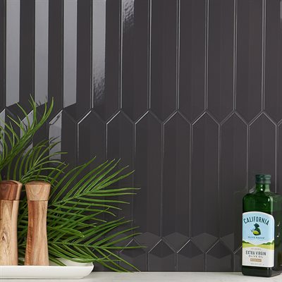 Soho Studio Clark 2.6" x 13" Contour Antracite Ceramic Tile