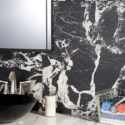 Soho Studio Concorde 30" x 30" Black Antique Matte Porcelain Tile