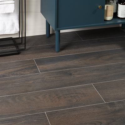 Soho Studio Crestwood 8" x 48" Brown Porcelain Tile