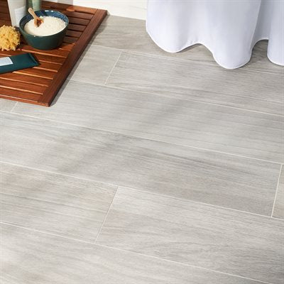 Soho Studio Crestwood 8" x 48" Gray Porcelain Tile
