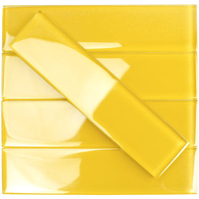 Soho Studio Crystal 2" x 8" True Beige Glass Tile