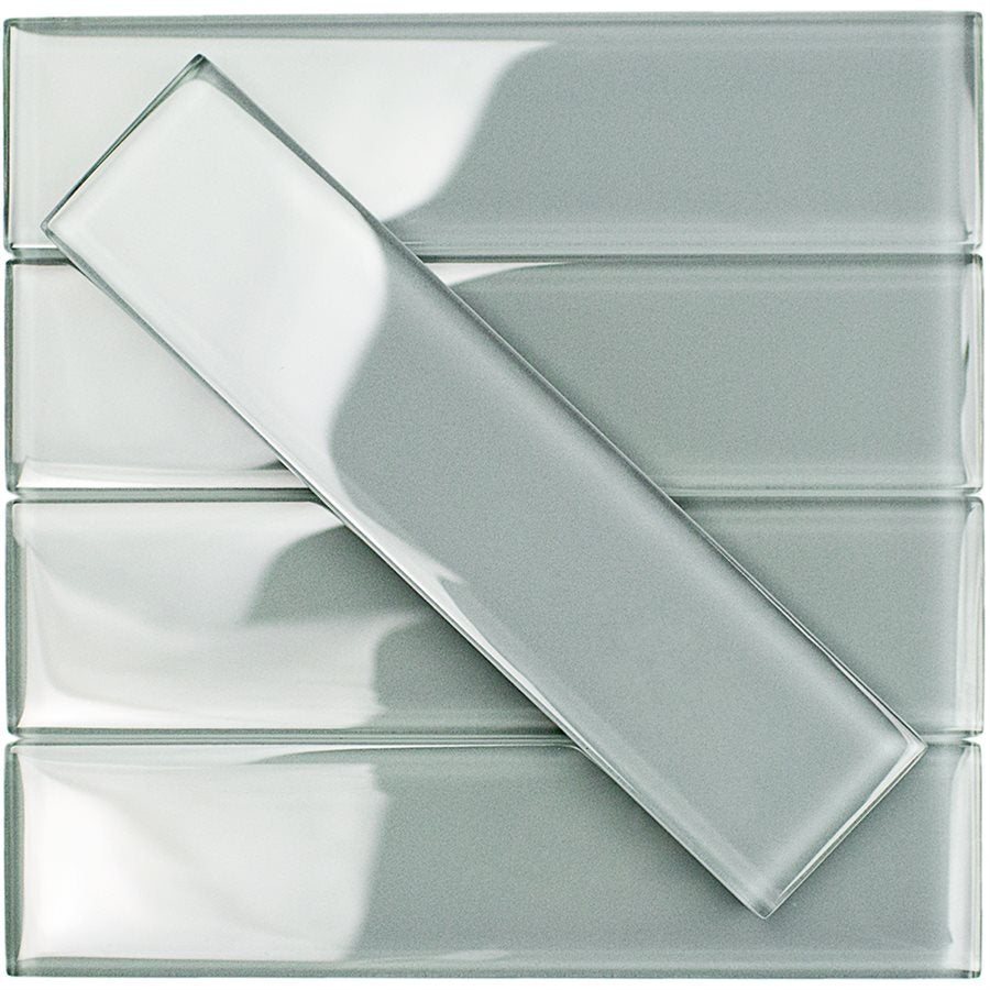 Soho Studio Crystal 2" x 8" Lavender Glass Tile