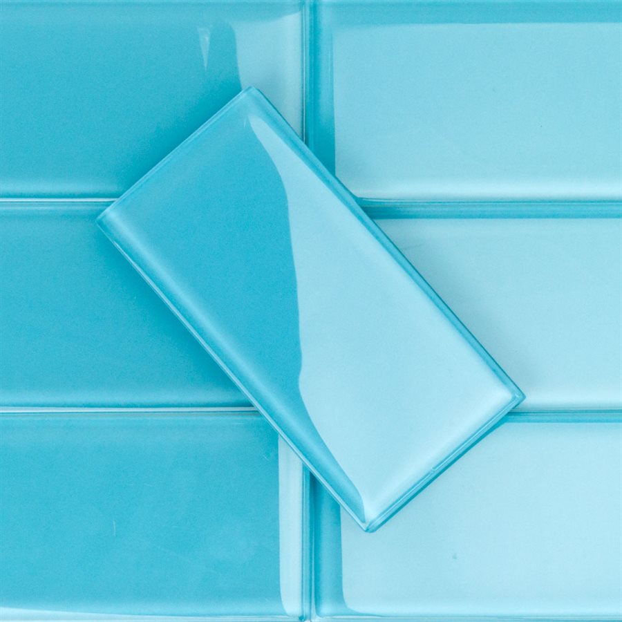 Soho Studio Crystal 3" x 6" Tech White Glass Tile