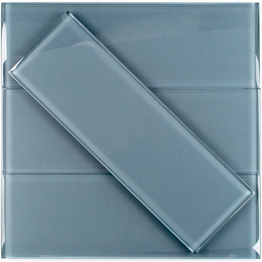 Soho Studio Crystal 4" x 12" Seafoam Glass Tile
