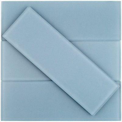 Soho Studio Crystal 4" x 12" Cement Polished Glass Tile