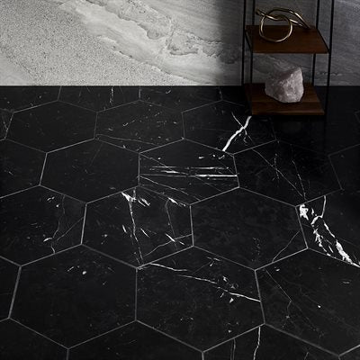 Soho Studio Epoch 10" x 10" White Carrera Marble Tile