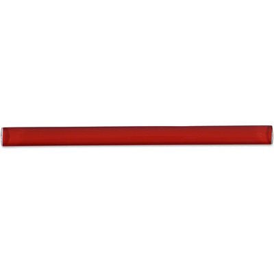 Soho Studio Glass Pencil 0.75" x 12" Fire Red Polished Glass Strip
