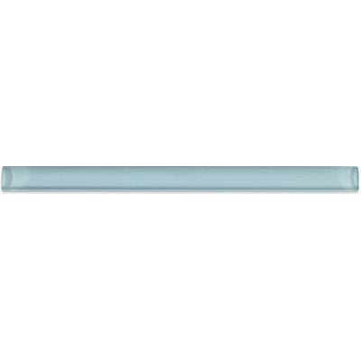Soho Studio Glass Pencil 0.75" x 12" Iced Mint Polished Glass Strip