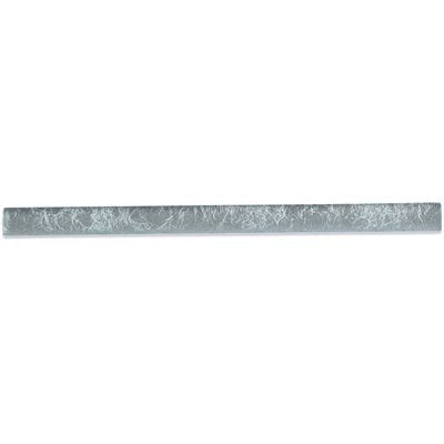 Soho Studio Glass Pencil 0.75" x 12" Silver Dust Polished Glass Strip