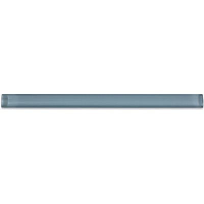 Soho Studio Glass Pencil 0.75" x 12" Blue Gray Polished Glass Strip
