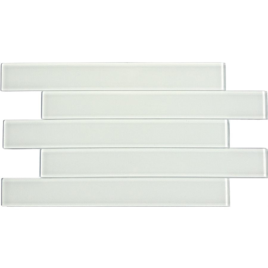 Soho Studio Linear 2" x 16" Super White Glass Tile