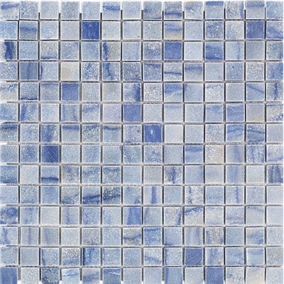 Soho Studio Macauba 12" x 12" Blue Square Marble Mosaic