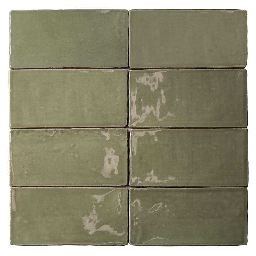 Soho Studio Masia 3" x 6" Olive Ceramic Tile