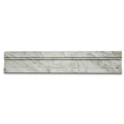 Soho Studio Mod Liners 2" x 12" Modrail White Carrara Marble Strip