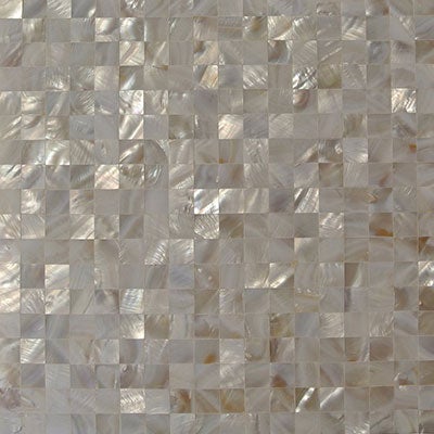 Soho Studio Pearl 12" x 12" Squares Black Lip Semi-Precious Freshwater Shell Mosaic