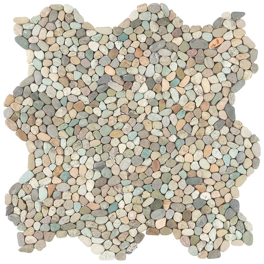 Soho Studio Pebblestone Micro 11.81" x 11.81" Pebblestone Mosaic
