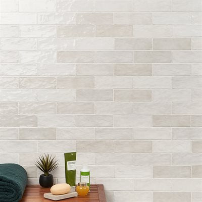 Soho Studio Serena 3" x 8" White Ceramic Tile