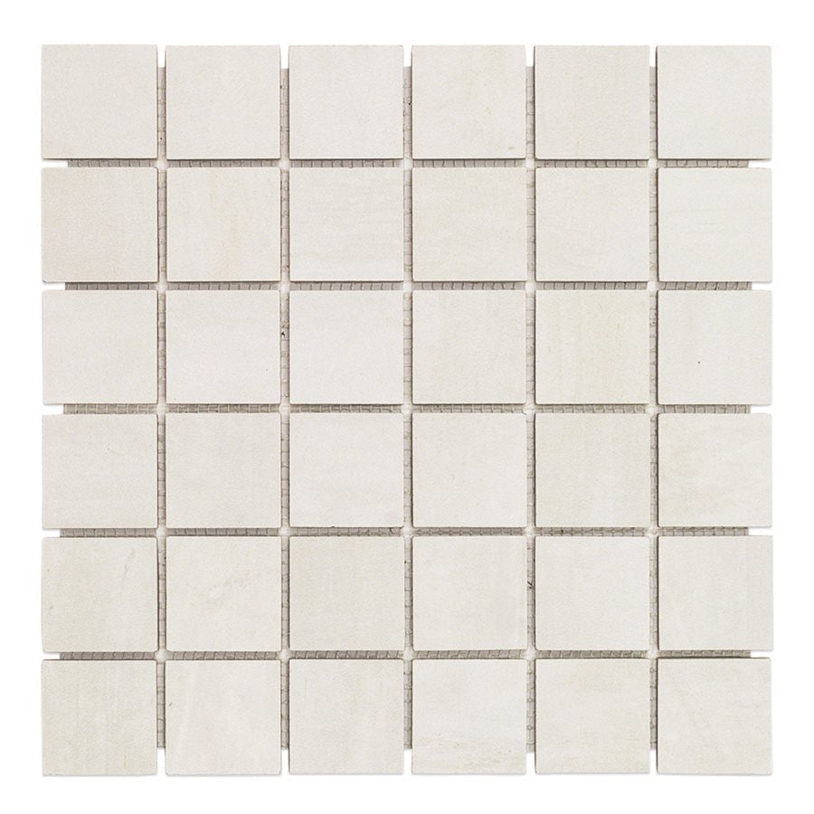 Soho Studio Syncro 2 x 2 11.81" x 11.81" White Natural Porcelain Mosaic