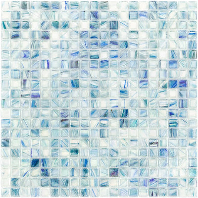 Soho Studio Verve 12.88" x 12.88" Blue Rapture Glass Mosaic