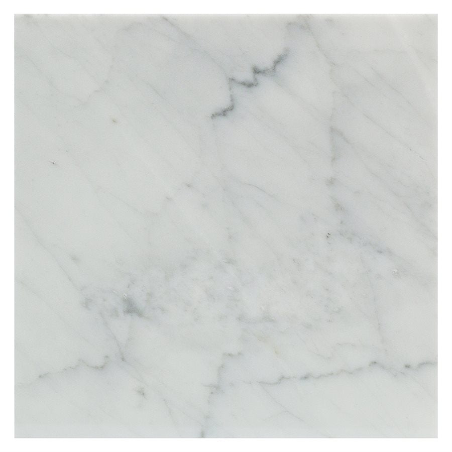 Soho Studio White Carrara 12" x 12" White Carrara Marble Tile