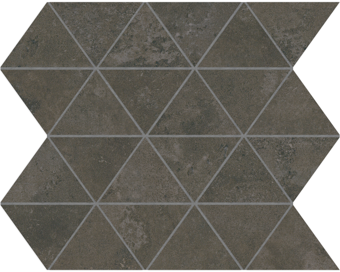 QDI Surfaces Conkreto Triangle 12" x 12" Porcelain Mosaic