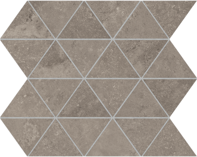 QDI Surfaces Conkreto Triangle 12" x 12" Porcelain Mosaic