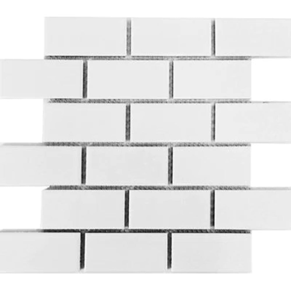 Roca Tile CC Brick 2 x 4 12" x 12" Porcelain Mosaic