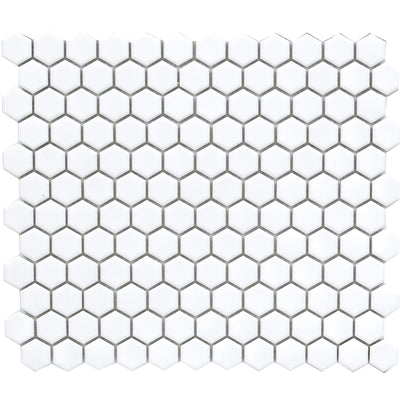 Roca Tile CC Hexagon 1 x 1 10" x 12" Porcelain Mosaic