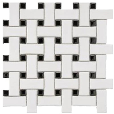 Roca Tile CC Basketweave 12" x 12" Porcelain Mosaic