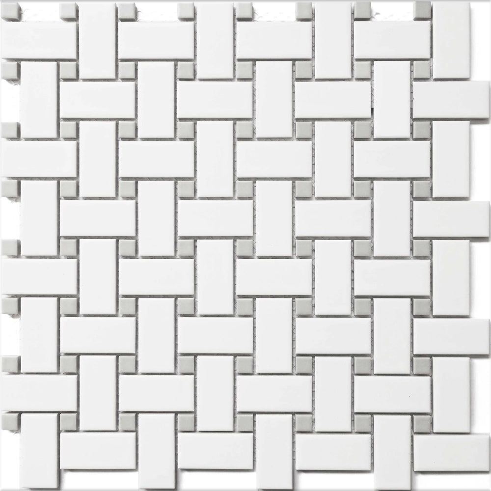 Roca Tile CC Basketweave 12" x 12" Porcelain Mosaic