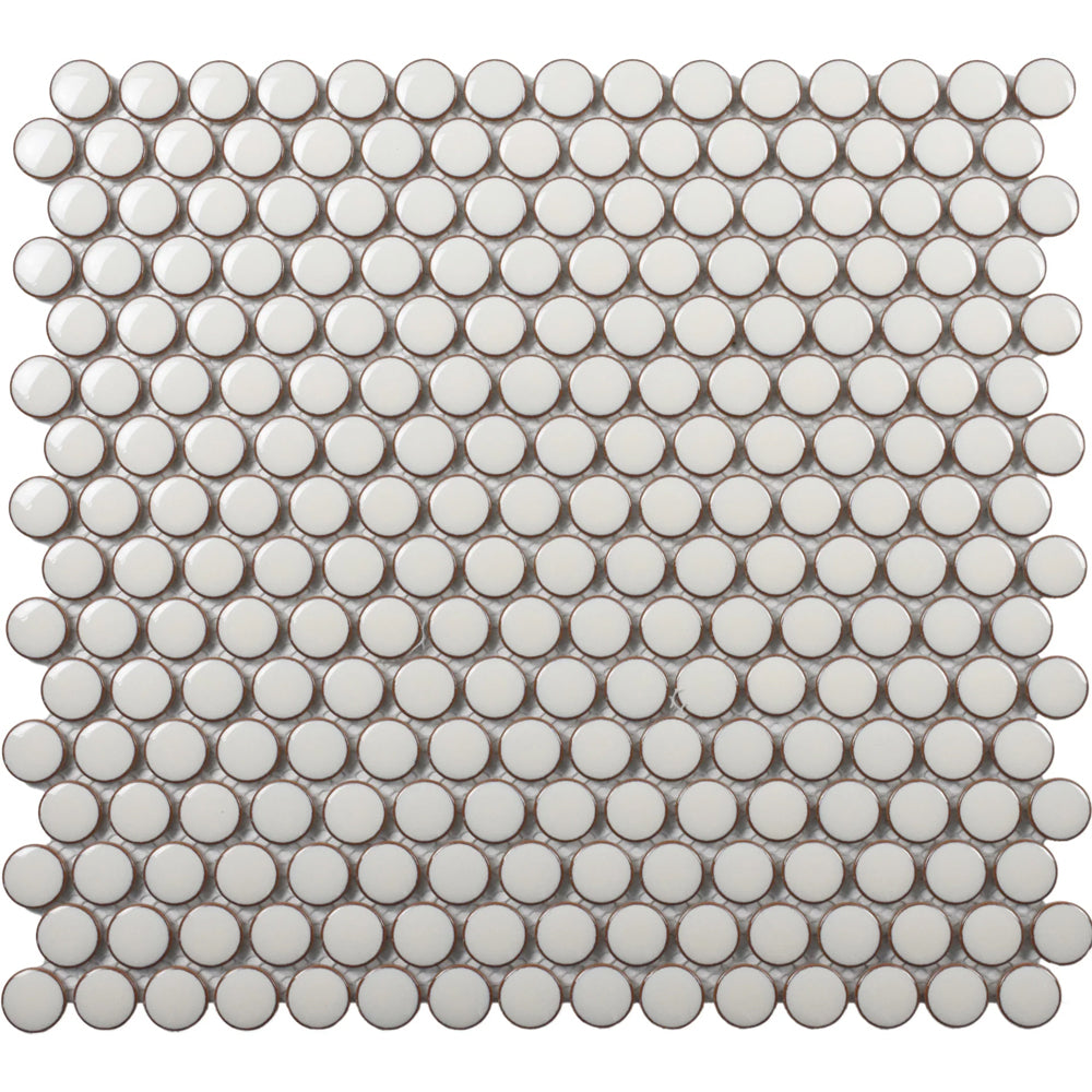 Roca Tile CC Plus Penny Round 12" x 12" Porcelain Mosaic