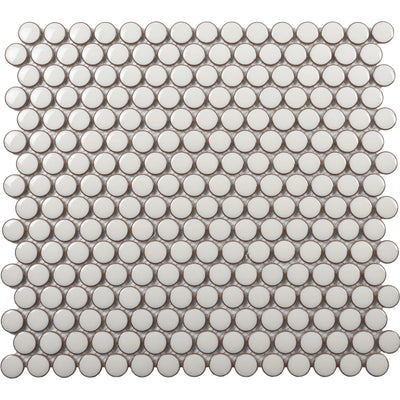 Roca Tile CC Plus Penny Round 12" x 12" Porcelain Mosaic