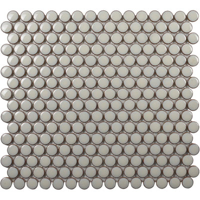 Roca Tile CC Plus Penny Round 12" x 12" Porcelain Mosaic