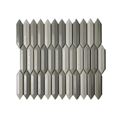 Roca Tile CC Plus 3D Picket 1 x 4 12" x 12" Porcelain Mosaic