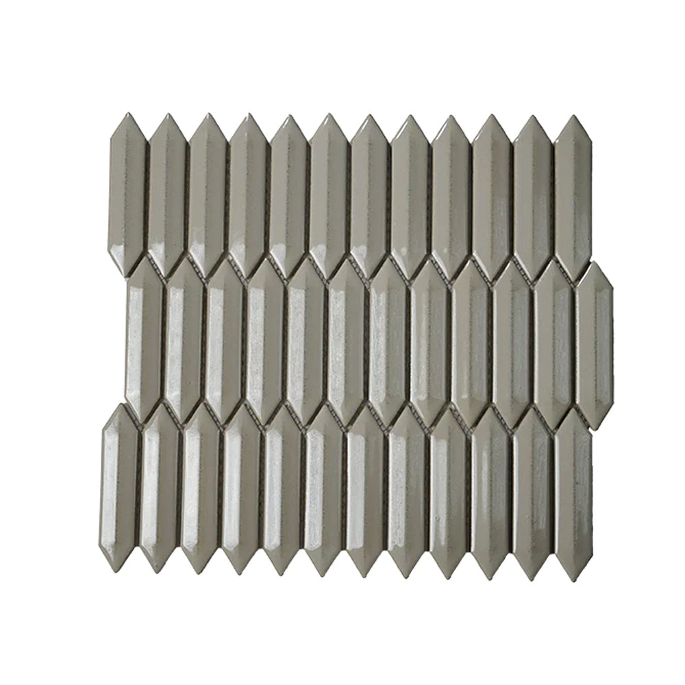 Roca Tile CC Plus 3D Picket 1 x 4 12" x 12" Porcelain Mosaic