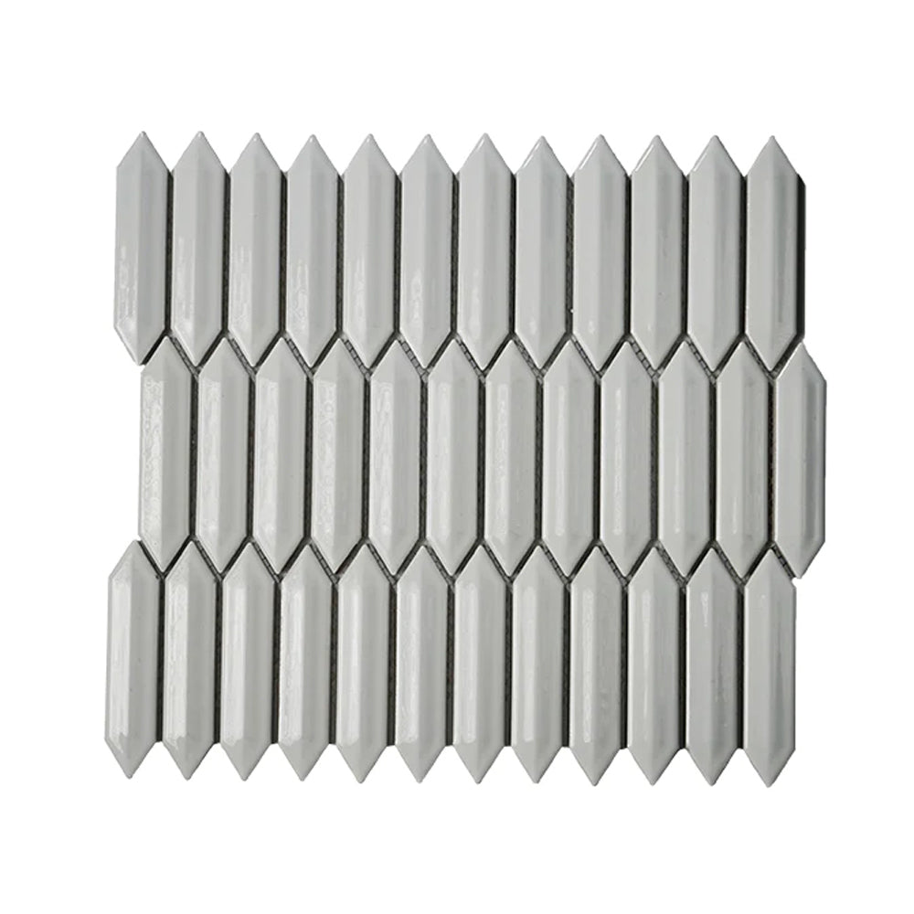 Roca Tile CC Plus 3D Picket 1 x 4 12" x 12" Porcelain Mosaic