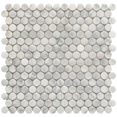 Roca Tile Rockart Penny Round 12" x 12" Marble Mosaic