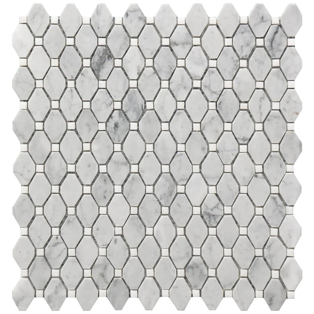 Roca Tile Rockart Rhombus 12" x 12" Marble Mosaic