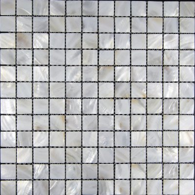 QDI Surfaces Zeugma Mother of Pearl 1 x 1 12.5" x 12.5" Glass Mosaic