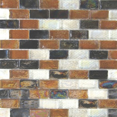 QDI Surfaces Zeugma Brick 11.2 x 12" Glass Mosaic