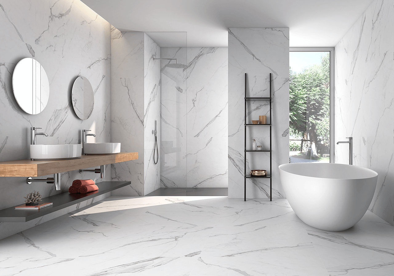 Roca Tile Bianco Venatino 12" x 24" Porcelain Tile