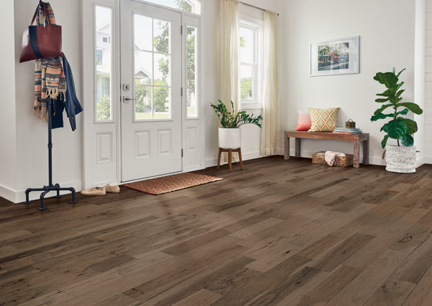 Hartco American Scrape Solid Hickory 5" x RL River House Hickory Hardwood Plank